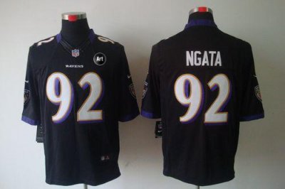 Jerseys Factory Cheap Nike Ravens #92 Haloti Ngata Black Alterna