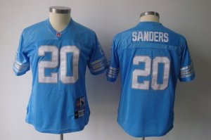 Jerseys Factory Cheap Lions #20 Barry Sanders Blue Women's Throw