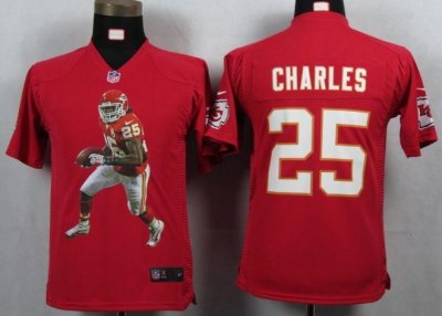 Jerseys Factory Cheap Nike Chiefs #25 Jamaal Charles Red Team Co
