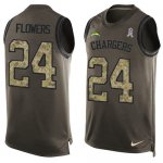 Jerseys Factory Cheap Nike Chargers #24 Brandon Flowers Green Me