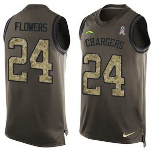 Jerseys Factory Cheap Nike Chargers #24 Brandon Flowers Green Me
