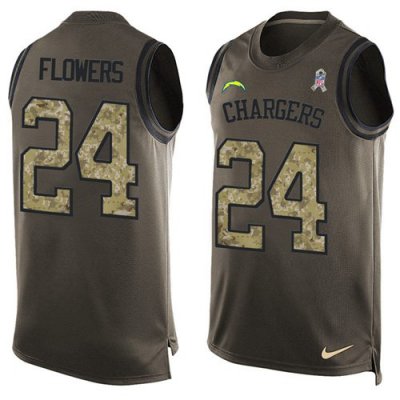 Jerseys Factory Cheap Nike Chargers #24 Brandon Flowers Green Me
