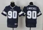Jerseys Factory Cheap Nike Cowboys #90 Demarcus Lawrence Navy Bl