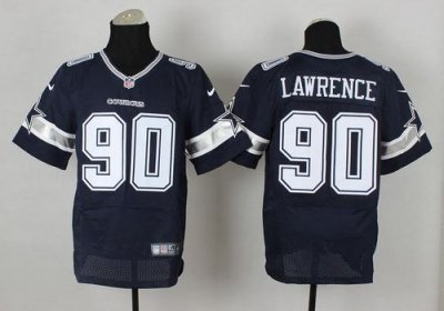 Jerseys Factory Cheap Nike Cowboys #90 Demarcus Lawrence Navy Bl