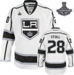 Jerseys Factory Cheap Kings #28 Jarret Stoll White Road 2012 Sta