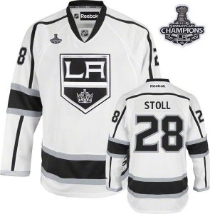 Jerseys Factory Cheap Kings #28 Jarret Stoll White Road 2012 Sta