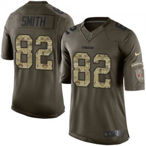 Jerseys Factory Cheap Nike 49ers #82 Torrey Smith Green Men's St