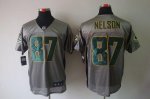 Jerseys Factory Cheap Nike Packers #87 Jordy Nelson Grey Shadow