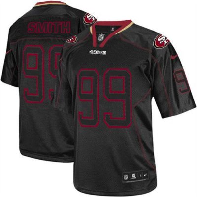 Jerseys Factory Cheap Nike 49ers #99 Aldon Smith Lights Out Blac