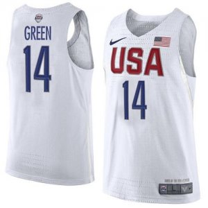 Jerseys Factory Cheap Nike Team USA #14 Draymond Green White 201