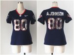 Jerseys Factory Cheap Nike Texans #80 Andre Johnson Navy Blue Te