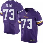 Jerseys Factory Cheap Nike Vikings #73 Sharrif Floyd Purple Team