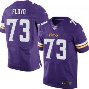 Jerseys Factory Cheap Nike Vikings #73 Sharrif Floyd Purple Team