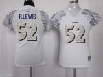 Jerseys Factory Cheap Ravens #52 Ray Lewis White Women's Zebra F