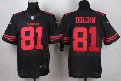 Jerseys Factory Cheap Nike 49ers #81 Anquan Boldin Black Alterna