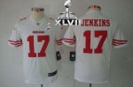 Jerseys Factory Cheap Nike 49ers #17 A.J. Jenkins White Youth Su