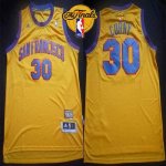 Jerseys Factory Cheap Warriors #30 Stephen Curry Gold Throwback