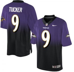 Jerseys Factory Cheap Nike Ravens #9 Justin Tucker Purple/Black