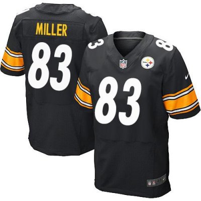 Jerseys Factory Cheap Nike Steelers #83 Heath Miller Black Team