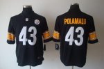 Jerseys Factory Cheap Nike Steelers #43 Troy Polamalu Black Team