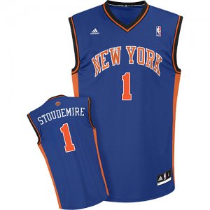 Jerseys Factory Cheap Knicks #1 Amar'e Stoudemire Blue Embroider