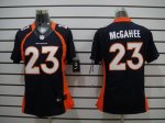 Jerseys Factory Cheap Nike Broncos #23 Willis McGahee Blue Alter