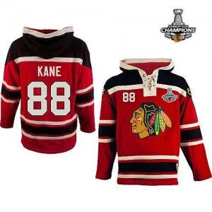 Jerseys Factory Cheap Blackhawks #88 Patrick Kane Red Sawyer Hoo