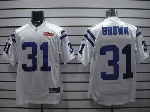 Jerseys Factory Cheap Colts #31 Donald Brown White With Super Bo