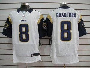 Jerseys Factory Cheap Nike Rams #8 Sam Bradford White Men's Embr