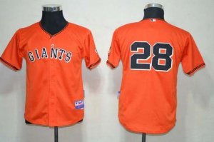 Jerseys Factory Cheap Giants #28 Buster Posey Orange 2010 World