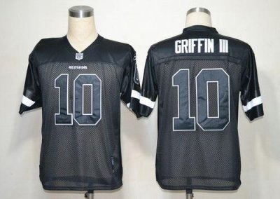 Jerseys Factory Cheap Redskins #10 Robert Griffin III Black Shad