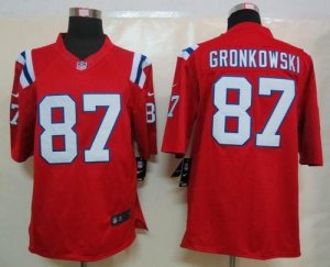 Jerseys Factory Cheap Nike Patriots #87 Rob Gronkowski Red Alter