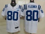 Jerseys Factory Cheap Nike Colts #80 Coby Fleener White With 30T