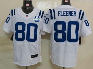 Jerseys Factory Cheap Nike Colts #80 Coby Fleener White With 30T