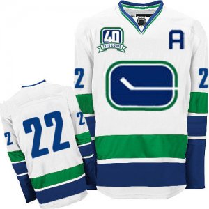 Jerseys Factory Cheap Canucks D.sedin #22 Embroidered White Thir