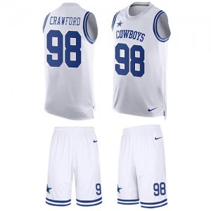 Jerseys Factory Cheap Nike Cowboys #98 Tyrone Crawford White Men