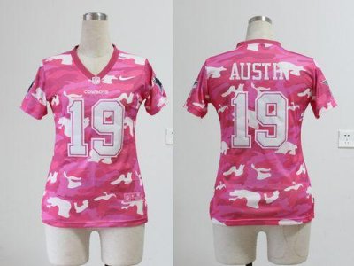 Jerseys Factory Cheap Nike Cowboys #19 Miles Austin Pink Women's