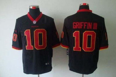 Jerseys Factory Cheap Nike Redskins #10 Robert Griffin III Black