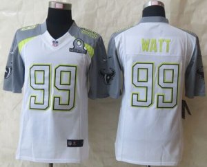 Jerseys Factory Cheap Nike Texans #99 J.J. Watt White Pro Bowl M