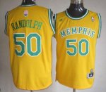 Jerseys Factory Cheap Grizzlies #50 Zach Randolph Yellow ABA Har