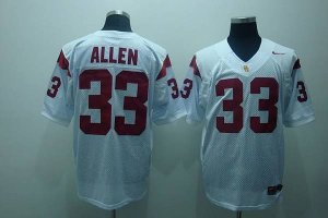 Jerseys Factory Cheap Trojans #33 Marcus Allen White Embroidered