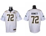 Jerseys Factory Cheap Nike Seahawks #72 Michael Bennett White 20