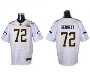Jerseys Factory Cheap Nike Seahawks #72 Michael Bennett White 20