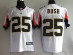 Jerseys Factory Cheap Saints #25 Reggie Bush White With New Supe