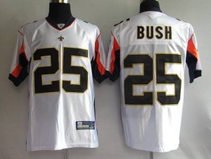 Jerseys Factory Cheap Saints #25 Reggie Bush White With New Supe