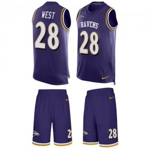 Jerseys Factory Cheap Nike Ravens #28 Terrance West Purple Team