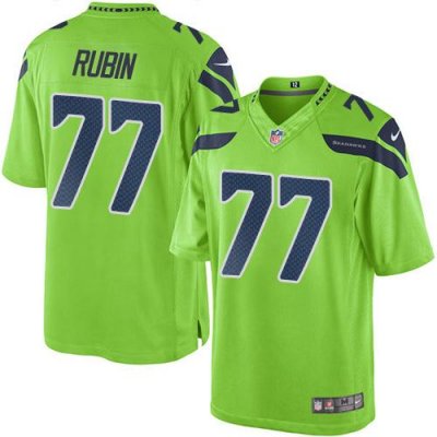 Jerseys Factory Cheap Nike Seahawks #77 Ahtyba Rubin Green Men's