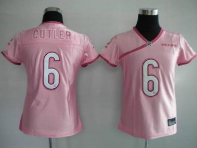 Jerseys Factory Cheap Bears #6 Jay Culter Pink Lady Embroidered