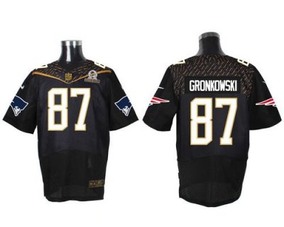 Jerseys Factory Cheap Nike Patriots #87 Rob Gronkowski Black 201