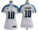 Jerseys Factory Cheap Nike Titans #10 Jake Locker White With C P